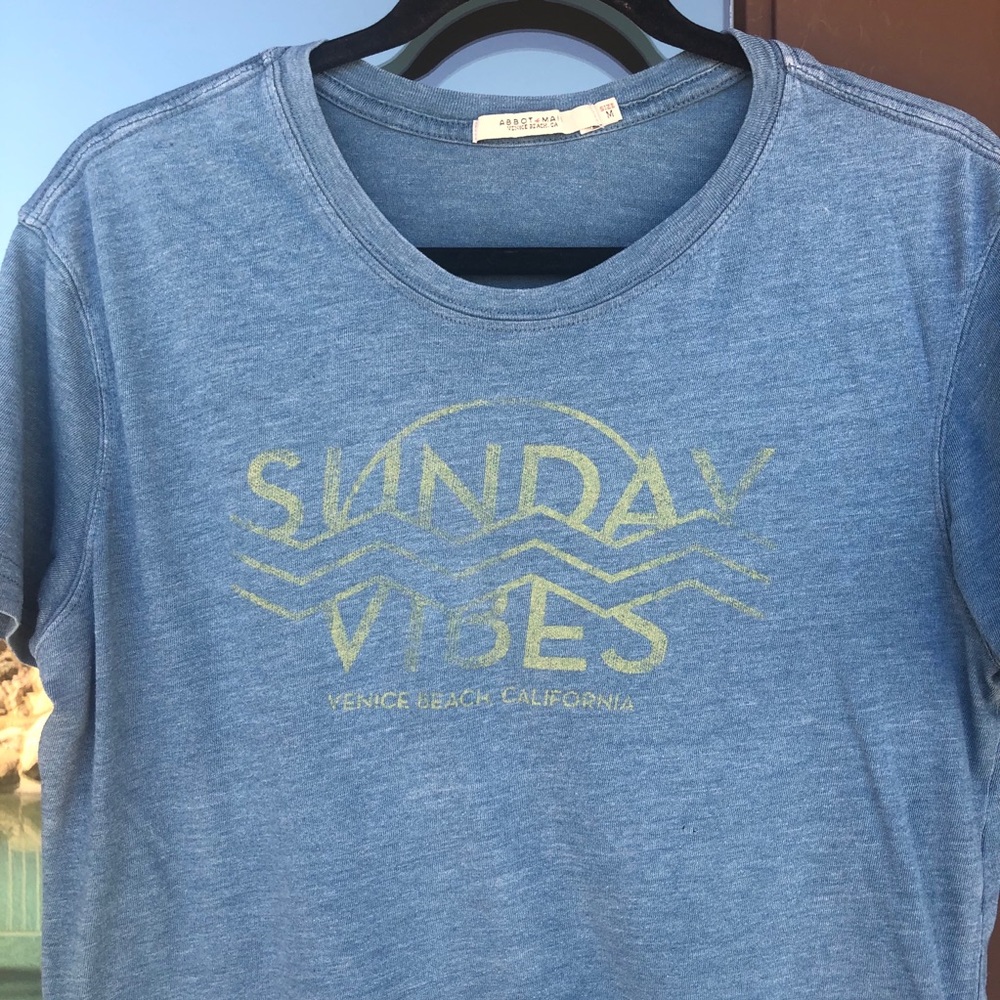Abbot Main Venice Beach Blue Graphic Tee M